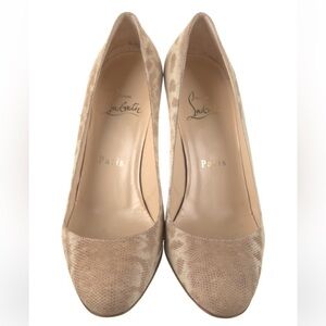 Christian Louboutin snakeskin pumps